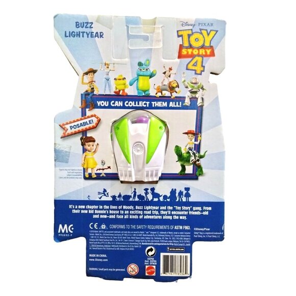 Disney Pixar Toy Story 4 Buzz Lightyear Action Figure Posable Collectible Toy - Picture 6 of 8